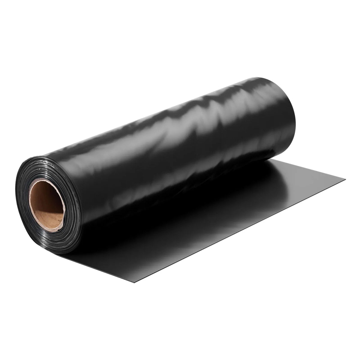 VEVOR 0,25 mm bieza plastmasas plēve 3,05 x 30,48 m, pastiprināts polietilēna pārklājums, aizsargplēve krāsošanai, tvaika barjera pagrīdes telpām, daudzfunkcionāla, melna