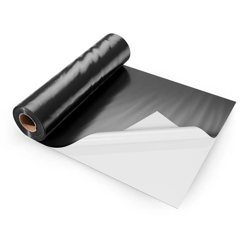 VEVOR 3,05 x 30,48 m plastmasas plēve 0,15 mm bieza, pastiprināts polietilēna pārklājums, krāsošanas aizsargplēve un pagrīdes tvaika barjera, melnbalta divpusēja, daudzfunkcionāla