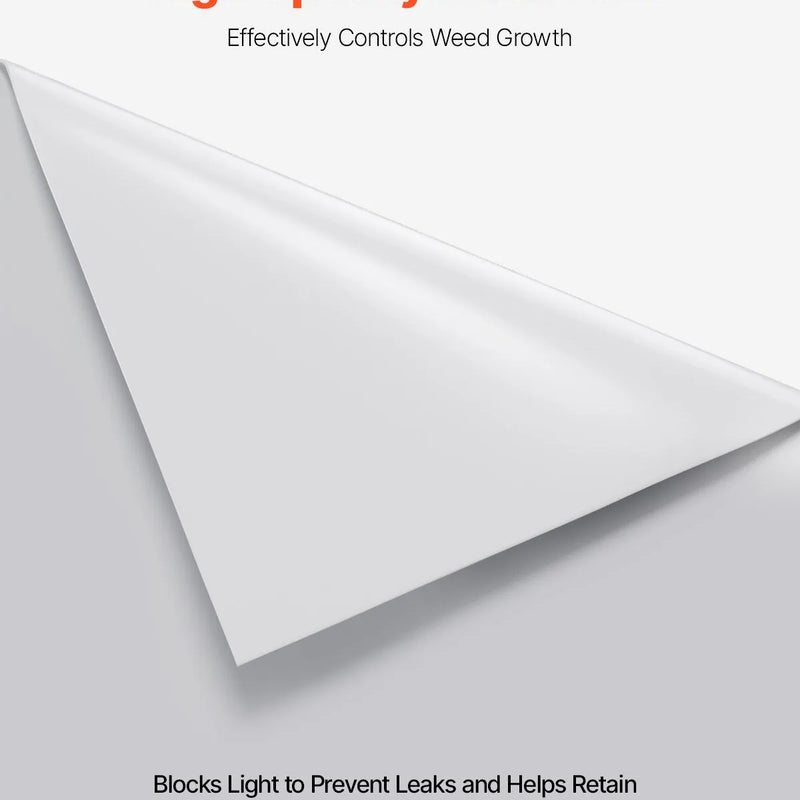VEVOR 0,2 mm plastmasas plēve, 1,98 x 50 m pagrīdes tvaika barjera, izturīgs dārza polietilēna plēves rullis, daudzfunkcionāla būvniecības plēve, krāsošanas aizsargplēve saimniecībai, pelēka