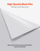 VEVOR 0,2 mm plastmasas plēve, 1,98 x 50 m pagrīdes tvaika barjera, izturīgs dārza polietilēna plēves rullis, daudzfunkcionāla būvniecības plēve, krāsošanas aizsargplēve saimniecībai, pelēka