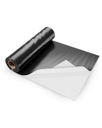 VEVOR 0,25 mm bieza plastmasas plēve 3 x 19,8 m, smaga tipa plastmasas plēves rullis, krāsošanas aizsargpārklājs un tvaika barjera pamatu pārsegumiem, melnbalta abpusēja, daudzfunkcionāla