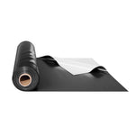 VEVOR 0,25 mm bieza plastmasas plēve 3 x 19,8 m, smaga tipa plastmasas plēves rullis, krāsošanas aizsargpārklājs un tvaika barjera pamatu pārsegumiem, melnbalta abpusēja, daudzfunkcionāla