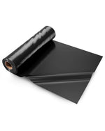 VEVOR 0,25 mm izturīga plastmasas plēve 6,1 x 30,5 m, bieza plastmasas plēves rullis, krāsošanas aizsargplēve, polietilēna pārklājums pagrīdes tvaika barjerai, daudzfunkcionāla, melna