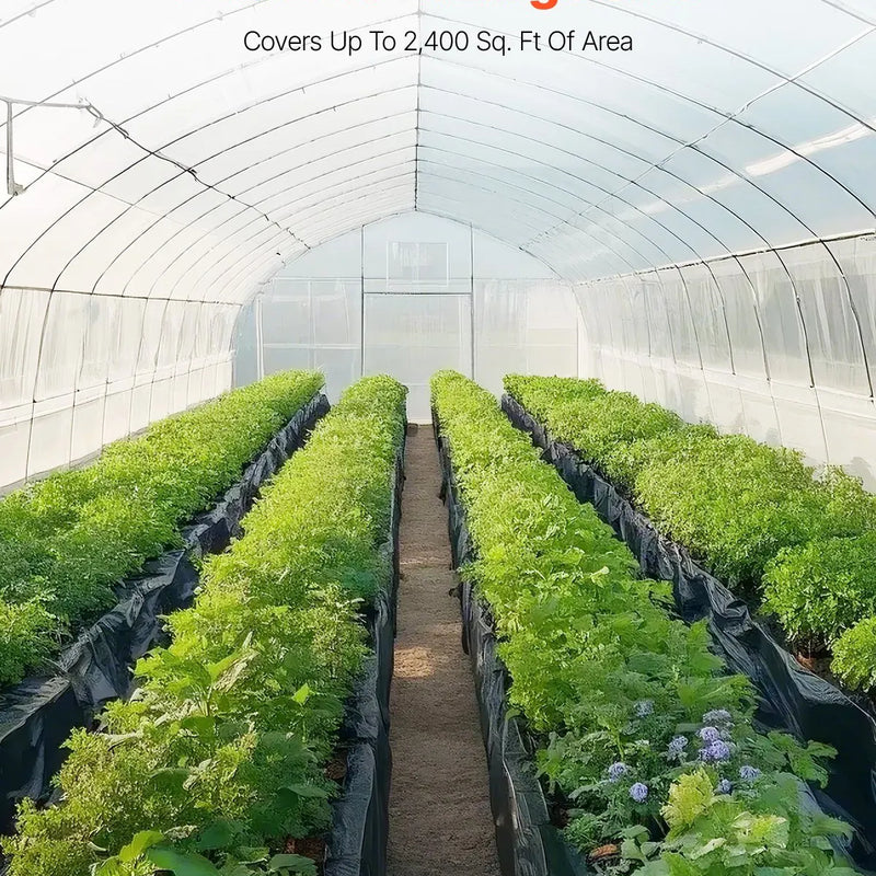 VEVOR 7,32 x 30,5 m izturīga plastmasas plēve, 0,15 mm bieza plastmasas plēves rullis, aizsargplēve krāsošanas darbiem, polietilēna pārklājums grīdas pagrīdes tvaika barjerai, daudzfunkcionāla, melna