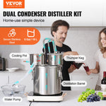 19L still with built-in thermometer on the lid and 8W water circulation pump, this still can be used for distillation of fruit wines, brandy, vodka, whisky, ethanol, water and essential oils.
