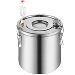 19L still with built-in thermometer on the lid and 8W water circulation pump, this still can be used for distillation of fruit wines, brandy, vodka, whisky, ethanol, water and essential oils.