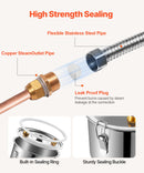 30L destilācijas aparāts ar iebūvētu termometru uz vāka un 8W ūdens cirkulācijas sūkni,  šo iekārtu var izmantot augļu vīnu, brendija, degvīna, viskija, etanola, ūdens un ēterisko eļļu destilācijai.