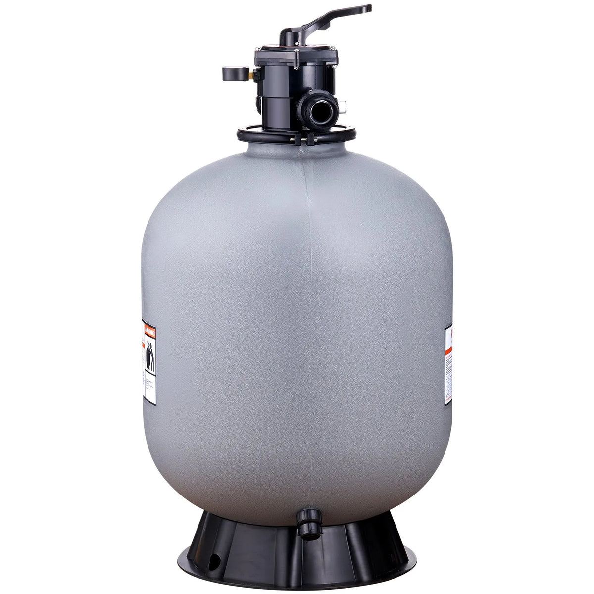 VEVOR peldbaseina smilšu filtrs 610 mm, plūsmas jauda līdz 246 l/min, virszemes un zemē ierīkotiem baseiniem, ar 7 pozīciju daudzfunkcionālu vārstu (filtrēšana, pretmazgāšana, skalošana, recirkulācija, novadīšana, ziemošana, slēgts režīms)