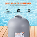 VEVOR peldbaseina smilšu filtrs 610 mm, plūsmas jauda līdz 246 l/min, virszemes un zemē ierīkotiem baseiniem, ar 7 pozīciju daudzfunkcionālu vārstu (filtrēšana, pretmazgāšana, skalošana, recirkulācija, novadīšana, ziemošana, slēgts režīms)