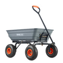 VEVOR Poli dārza izkraušanas ratiņi, smagsvara 600 kg kravnesība, 0,113 m³ ietilpība