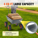 VEVOR Poli dārza izkraušanas ratiņi, smagsvara 600 kg kravnesība, 0,113 m³ ietilpība