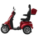 VEVOR smagās klases 4 riteņu mobilitātes skrejritenis senioriem un pieaugušajiem, kravnesība līdz 226,8 kg, nobraukums līdz 35 km, 3 ātrumu režīmi, 1000 W visurgājējs elektriskais mobilitātes skrejritenis/ratiņkrēsls ar kāpuma spēju līdz 20°