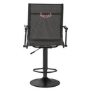 Jahitool, 360° vaikselt pöörlev, kerge varitsustool polsterdatud käetugedega, reguleeritav kõrgus, tugev terasraam, 136 kg kandevõime, sobib kalapüügiks ja telkimiseks.