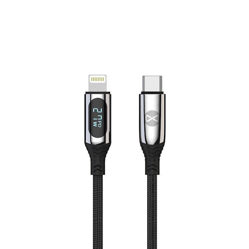 Forever LCD кабель USB-C - Lightning 1.0 м 27 Вт черный
