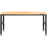 VEVOR augstuma regulējams darbagalds ar rozetēm, 155 x 51 cm