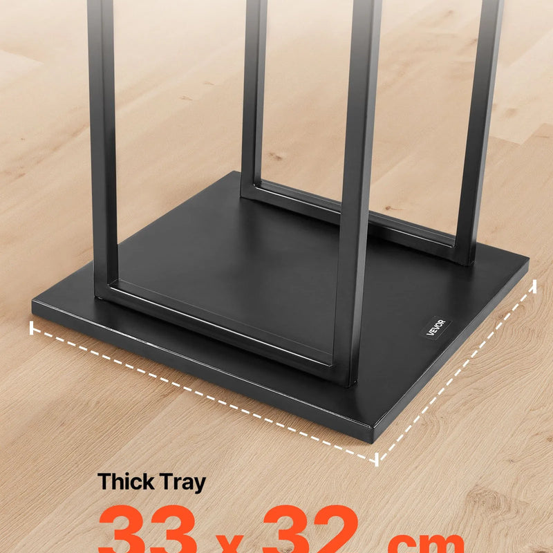 VEVOR iekštelpu malkas statīvs, 33 × 32 × 112 cm malkas turētājs, līdz 45 kg kravnesība, augsts glabāšanas statīvs, pulverkrāsota tērauda konstrukcija, izturīgs statīvs kamīnam