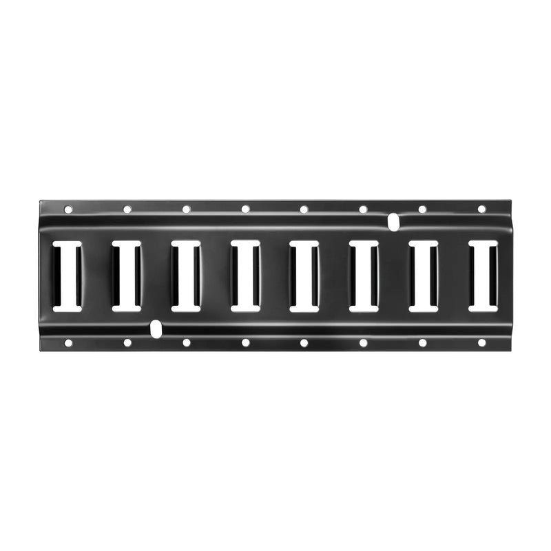 VEVOR E-Track nostiprināšanas sliežu komplekts, 4 gab., 0,4 m E-Track sliedes, 2 U veida āķi, 2 instrumentu turētāji, 2 sliežu plauktu kronšteini, 2 riepu turētāji, 2 kabeļu glabāšanas riņķi, 8 gala vāciņi un 1 soma, piemērots furgoniem un piekabēm