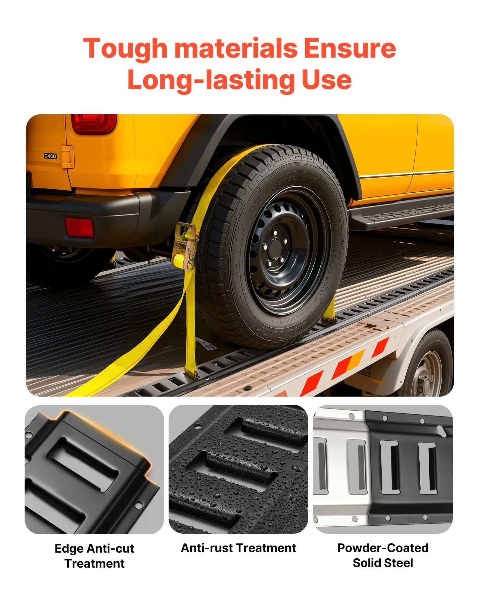VEVOR E-Track nostiprināšanas sliežu komplekts, 4 gab., 0,4 m E-Track sliedes, 21 daļa: 2 siksnas ar sprādzi, 4 O-gredzeni, 4 D-gredzenu stiprinājumi, 2 vienas atveres turētāji, 8 gala vāciņi, 1 soma, piemērots garāžām, furgoniem un piekabēm