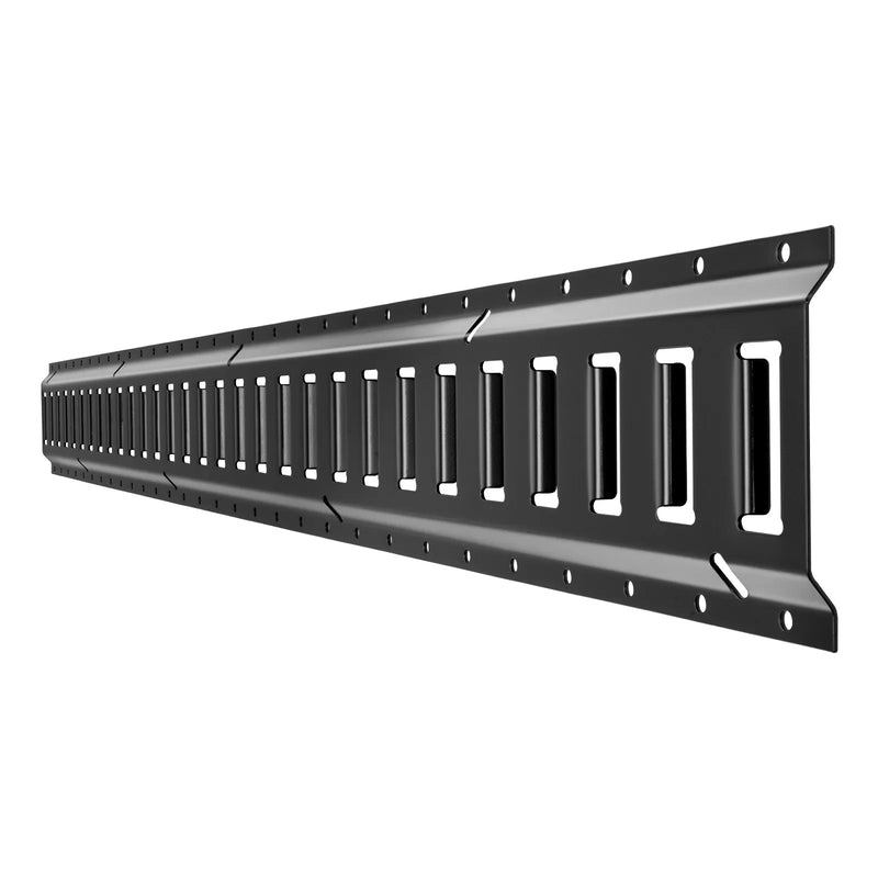 VEVOR E-Track nostiprināšanas sliežu komplekts, 6 gab., 1,5 m E-Track sliedes, 26 daļas, ieskaitot 2 siksnas ar sprādzi, 6 O gredzenus, 6 D gredzenu stiprinājumus un 12 gala vāciņus, piemērots garāžām, furgoniem, piekabēm un motocikliem