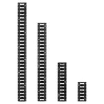 VEVOR E-Track nostiprināšanas sliežu komplekts, 8 gab. (1,5 m+1,2 m+0,6 m+0,3 m), 36 daļas: 2 siksnas ar sprādzi, 8 O-gredzeni, 8 D-gredzenu stiprinājumi, 2 vienas atveres turētāji, 16 gala vāciņi, piemērots furgoniem un piekabēm