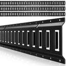 VEVOR E-Track nostiprināšanas sliedes, 4 gab., 2,3 m sliedes, nodrošina kravas un smagu priekšmetu nostiprināšanu līdz 909 kg, piemērots garāžām, furgoniem, motociklu un ATV stiprinājumiem