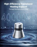 VEVOR 30 l ultraskaņas tīrītājs ar regulatora vadību, profesionāla nerūsējošā tērauda tīrīšanas iekārta ar grozu un tīrīšanas bumbiņu pulksteņiem, rotaslietām, monētām un citiem priekšmetiem