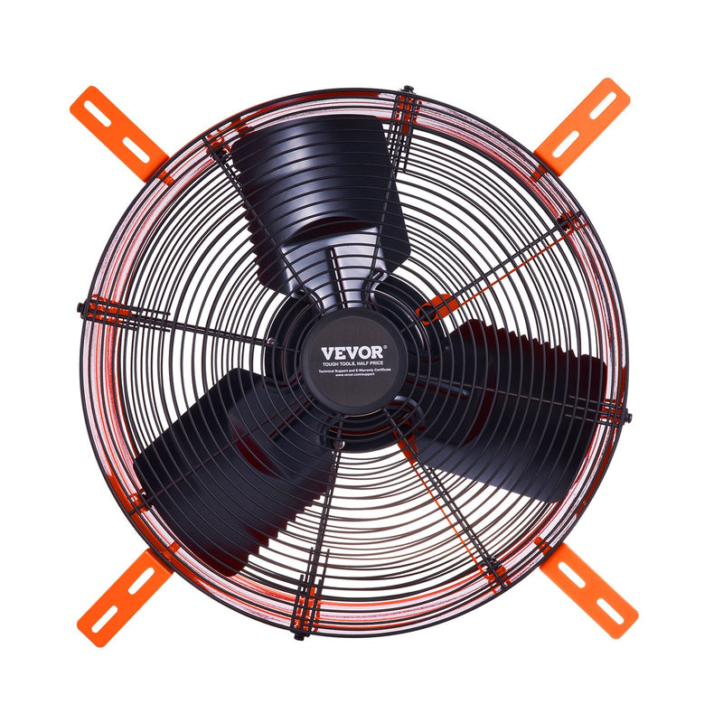 VEVOR 40,6 cm sienas stiprināmais bēniņu ventilators, 4995 m³/h, ar regulējamu termostatu