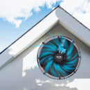 VEVOR 40,6 cm sienas stiprināmais bēniņu ventilators, 4995 m³/h, ar regulējamu termostatu