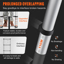 VEVOR 3.8m teleskopiskās kāpnes, alumīnija pagarinājuma solis, līdz 170kg svaram, daudzfunkcionālas pārnēsājamas