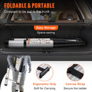 VEVOR 3.8m teleskopiskās kāpnes, alumīnija pagarinājuma solis, līdz 170kg svaram, daudzfunkcionālas pārnēsājamas