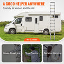 VEVOR 3.8m teleskopiskās kāpnes, alumīnija pagarinājuma solis, līdz 170kg svaram, daudzfunkcionālas pārnēsājamas