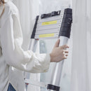 VEVOR 3.8m teleskopiskās kāpnes, alumīnija pagarinājuma solis, līdz 170kg svaram, daudzfunkcionālas pārnēsājamas