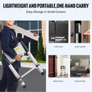 VEVOR teleskoopredel, 2,6 m, ühe nupuvajutusega, 170 kg koormus