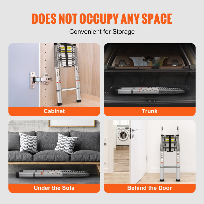 VEVOR alumiiniumist teleskoopredel, 5,6 m, multifunktsionaalne, kaasaskantav