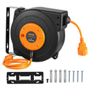 VEVOR 1000W automātiski ievelkama pagarinātāja spole ar 19 m strāvas vadu, 1 m ievadvads