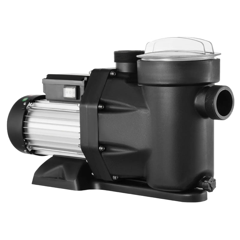 VEVOR virszemes baseina sūknis, 1100 W, 220–240 V, divu ātrumu 1450/2860 apgr./min, maksimālā plūsma 27 800 l/h, energoefektīvs baseina sūknis ar CE sertifikāciju
