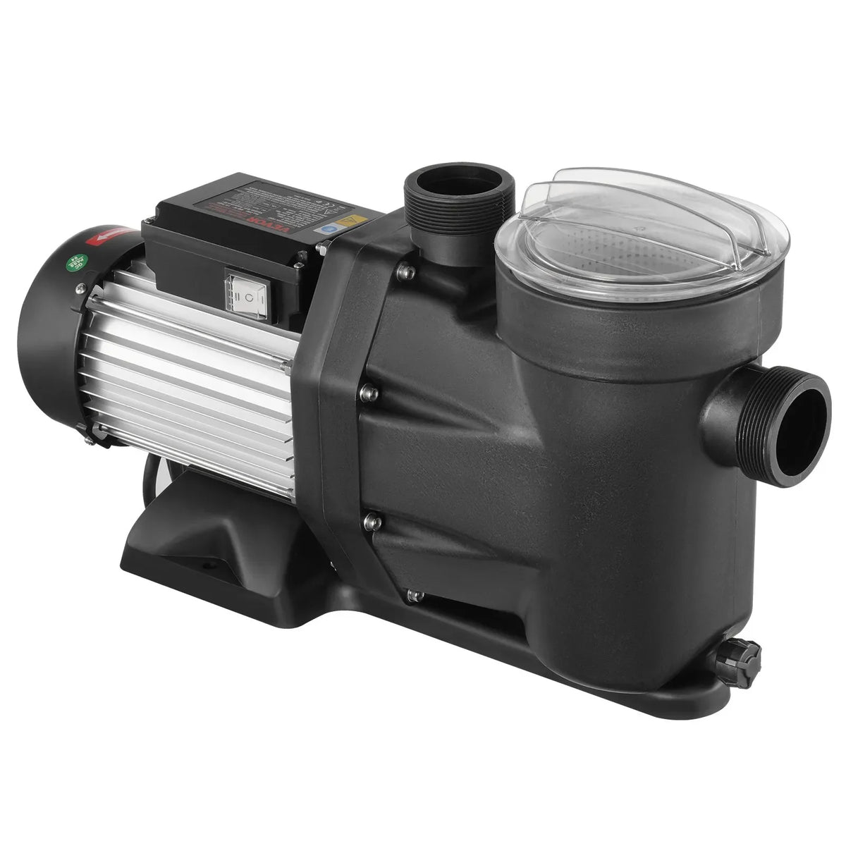 VEVOR virszemes baseina sūknis 1500 W (2 ZS), 220–240 V, divu ātrumu 1450/2860 apgr./min, plūsma līdz 33 000 l/h, energoefektīvs peldbaseina sūknis, CE sertifikācija