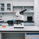 VEVOR binokulārais mikroskops pieaugušajiem, profesionāls saliktais mikroskopa komplekts ar 40–5000× palielinājumu, divslāņu paraugu galdu un diviem okulāru komplektiem, alumīnija sakausējuma korpusu, LED apgaismojumu un tālruņa turētāju