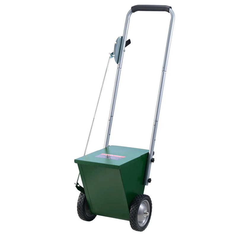 Sausās līnijas marķieris ar 2 riteņiem, 5,1 vai 10,2 cm līnijām, izturīgs tērauda krīta izkliedētājs 11,3 kg