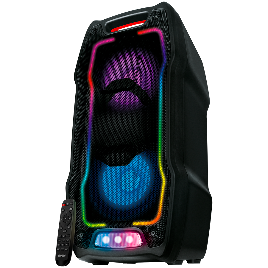 SVEN PS-730 100W portatīvais Bluetooth skaļrunis ar RGB un karaoke