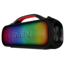 2.0 pārnēsājamais skaļrunis SVEN PS-360, melns, izejas jauda 2 × 12 W (RMS), ūdensizturīgs (IPX5), TWS, Bluetooth, FM, USB, litija akumulators