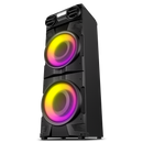 2.0 portatīvā skaļruņu sistēma SVEN PS-1900, melna, 2×500 W (RMS), TWS, Bluetooth, FM, USB, LED displejs, maiņstrāvas barošana