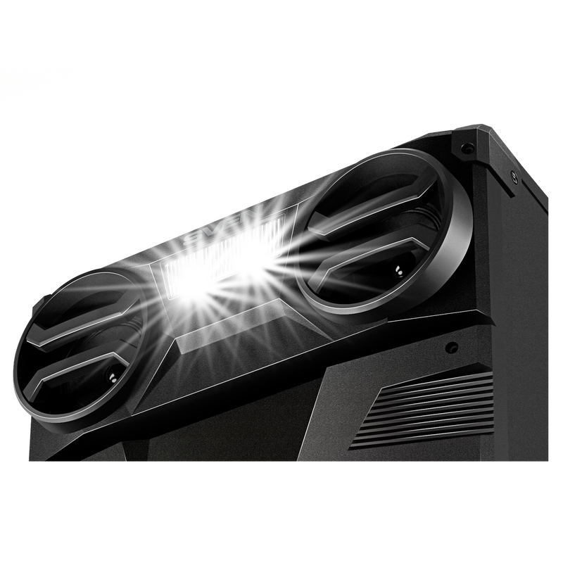 2.0 portatīvā skaļruņu sistēma SVEN PS-1900, melna, 2×500 W (RMS), TWS, Bluetooth, FM, USB, LED displejs, maiņstrāvas barošana