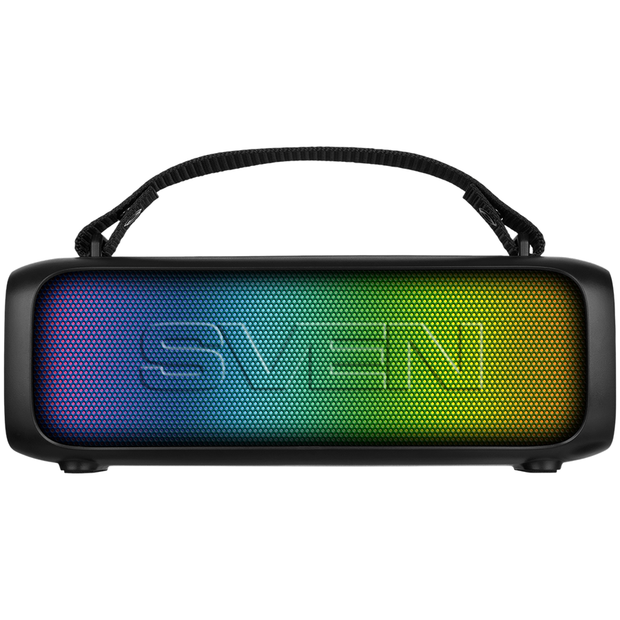 SVEN PS-235 12W portatīvais Bluetooth skaļrunis ar RGB, TWS un FM