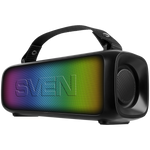 SVEN PS-235 12W portatīvais Bluetooth skaļrunis ar RGB, TWS un FM