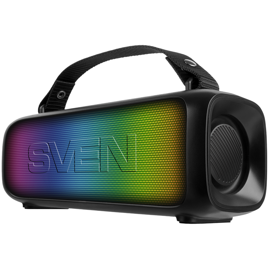 SVEN PS-235 12W portatīvais Bluetooth skaļrunis ar RGB, TWS un FM