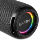 Pārnēsājamais skaļrunis SVEN PS-150, melns, 2×5 W RMS, Bluetooth, TWS, FM, USB, litija akumulators