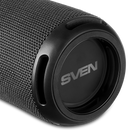 Pārnēsājamais skaļrunis SVEN PS-150, melns, 2×5 W RMS, Bluetooth, TWS, FM, USB, litija akumulators