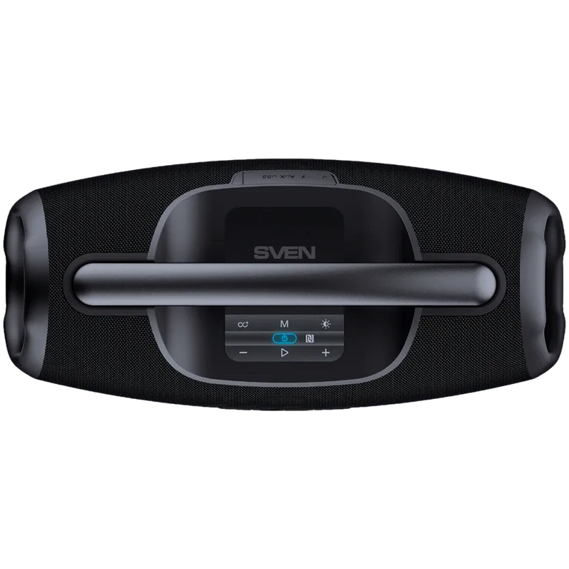 SVEN PS-990 pārnēsājams Bluetooth skaļrunis 180 W ar TWS, RGB apgaismojumu un IPX7 aizsardzību melns