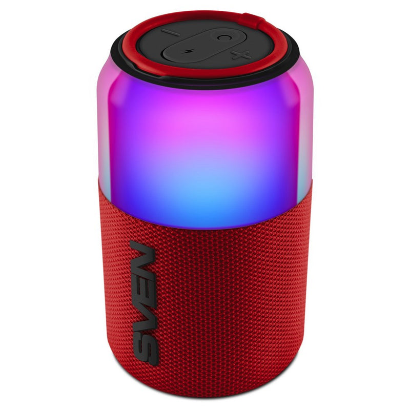 SVEN PS-130 pārnēsājams Bluetooth skaļrunis 10 W ar TWS un USB sarkans